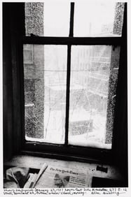 Allen Ginsberg. Snowy Backyards. January 23, 1987.