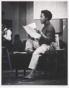 Herman Leonard. Sarah Vaughan, N.Y.C. 1950; printed 1990.