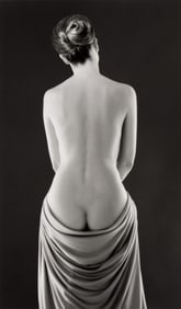 Ruth Bernhard. Draped Torso. 1962, printed 1990s.