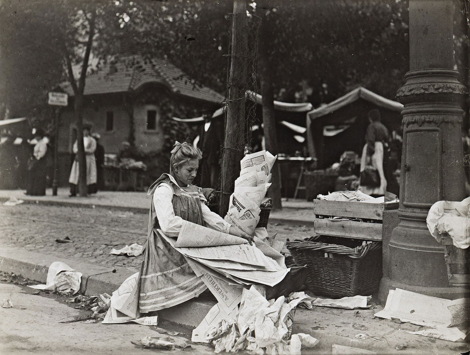 Filip [Philipp] Kester. A group of approximately 49 street types taken in Berlin, Munich, and: Filip [Philipp] Kester1873-1958A group of approximately 49 street types taken in Berlin, Munich, and Vienna. Circa 1905-14.Silver prints and printing-out paper (10) printsA series of well-composed and