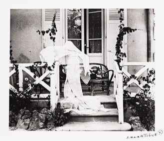 Jacques Henri Lartigue. Zissou as a ghost Pont-de-l'Arche. 1905; printed circa 1980.