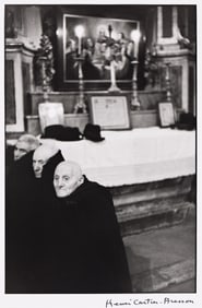 Henri Cartier-Bresson. Midnight Mass in Scanno, Abruzzo, Italy. 1951; printed 1990s.