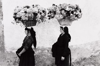 Édouard Boubat. Femme aux fleurs, Portugal, from the portfolio Édouard Boubat. 1958;