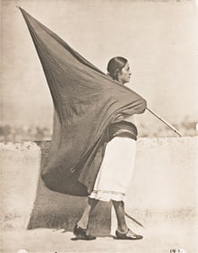 Tina Modotti. Woman with Flag, Mexico. 1928; printed circa 1995.