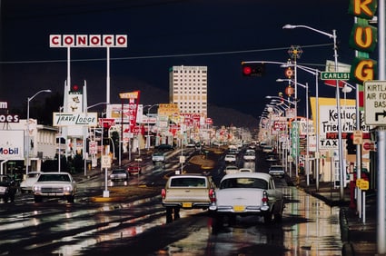 Ernst Haas. Route 66, Albuquerque, New Mexico. 1969; printed later.