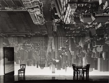 Abelardo Morell. Camera Obscura Image of Manhattan View Looking South in Large Room. 1996.