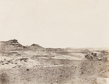 John Beasley Greene. Étude de terrains près de Gebel Abousir (2e cataracte). 1854.