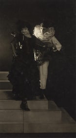 Frantisek Drtikol. Pierrot with Columbina. 1926.