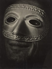 Pierre Jahan. Untitled (masked figure). 1951.