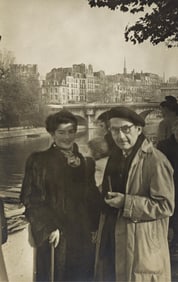 Man Ray. Self-portrait with Juliet. Early 1960s.