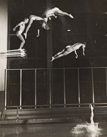 Harold Edgerton. Pete Desjardin Diving. 1949; printed circa 1970.