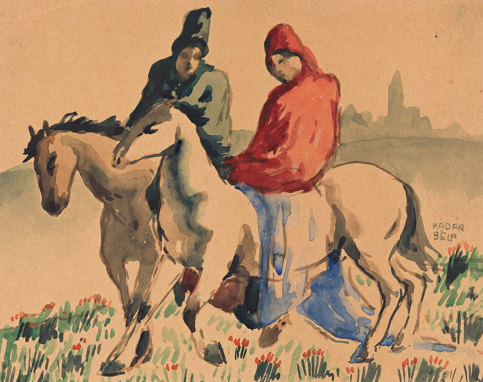 Béla Kadar, Horses & Riders.