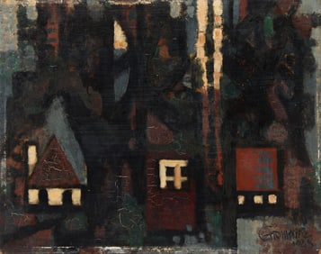 Marcel Gromaire, Petites Maisons blanches, 1948.