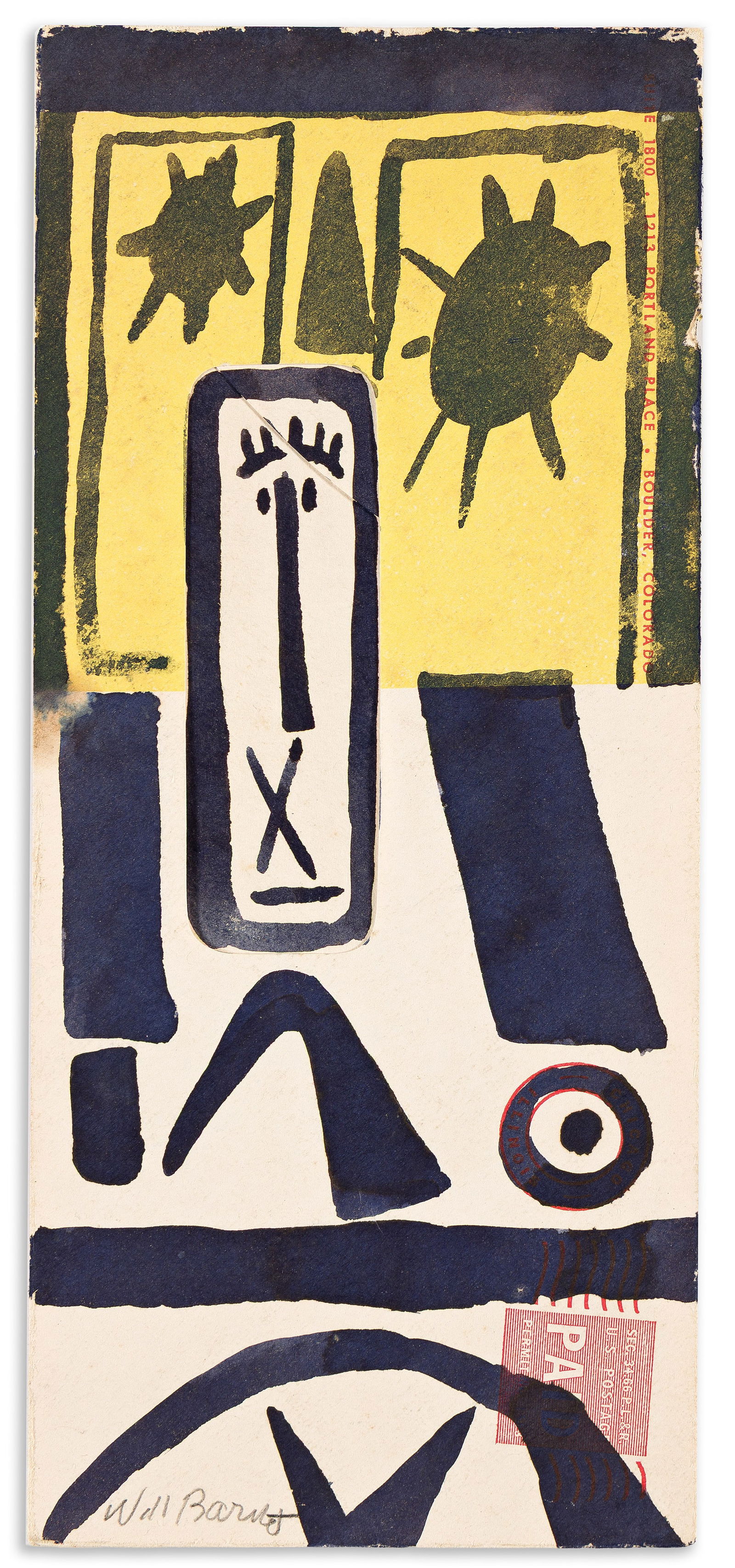 Will Barnet, Untitled (Indian Space ink drawing # 45). (1 of 1)