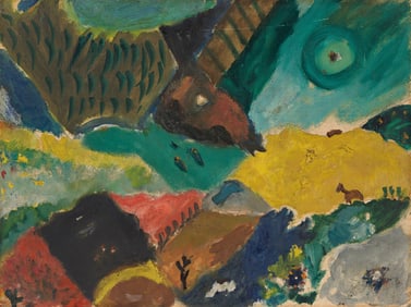 Aristodimos Kaldis, Untitled, (Landscape with Horse).