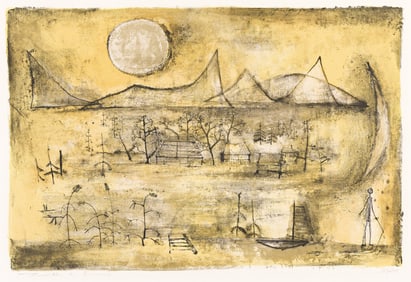 Zao Wou-Ki, Montagnes et Soleil, 1951.