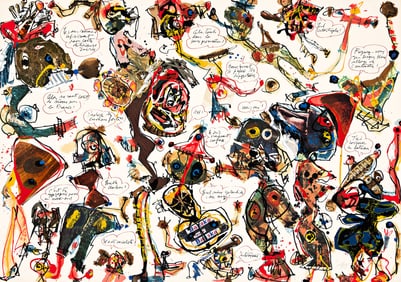 Antonio Saura, Cocktail Party, 1975.