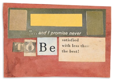 Stanton Kreider, Mail Art, (To Be), 1957.