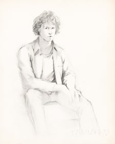 Joe Brainard, Portraits, (Three Works), 1971, 1971, and 1972.