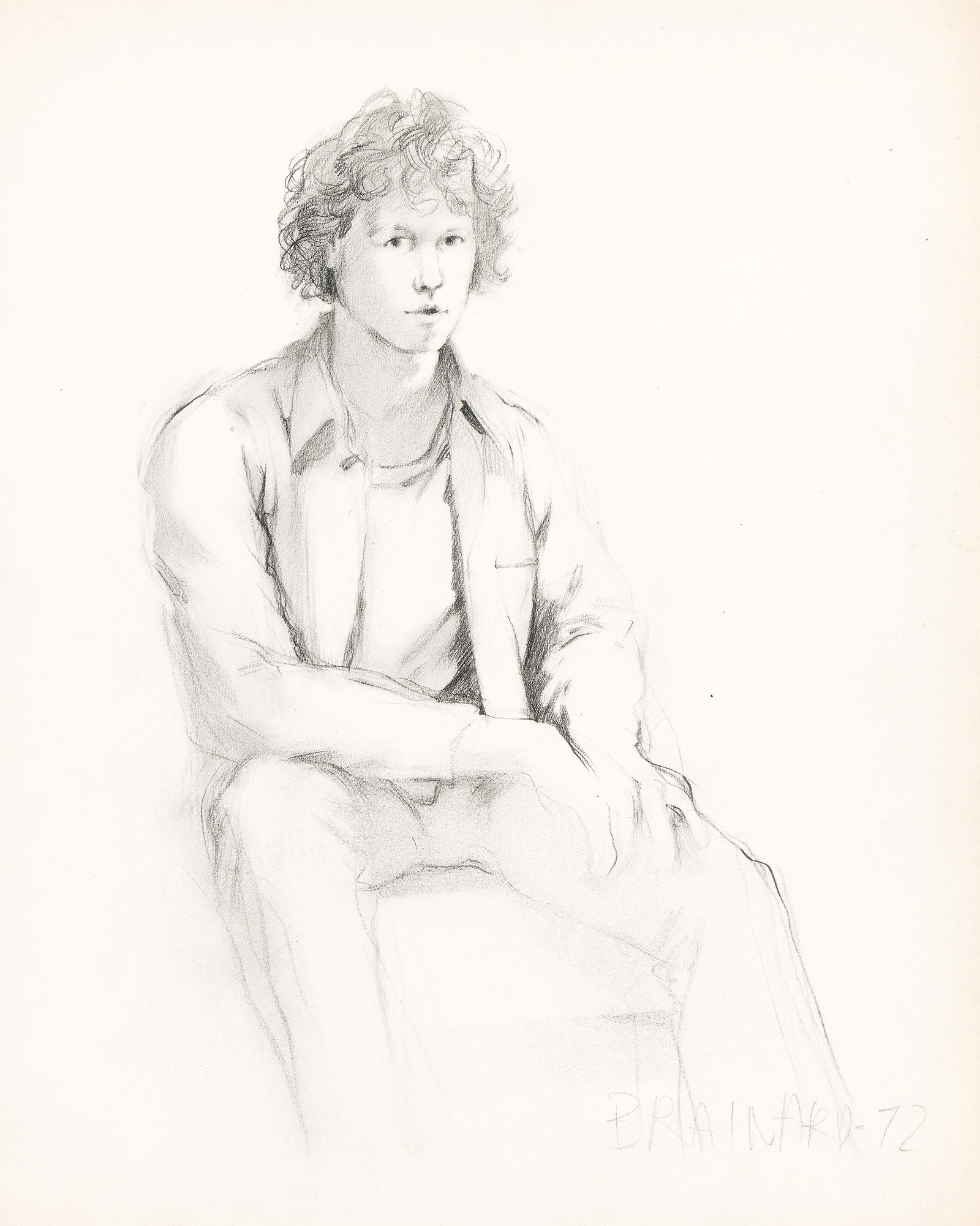 Joe Brainard, Portraits, (Three Works), 1971, 1971, and 1972. (1 of 3)