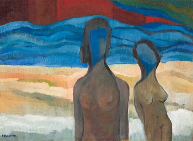 Fritz Blumenthal, Girls on the Shore, circa 1965.