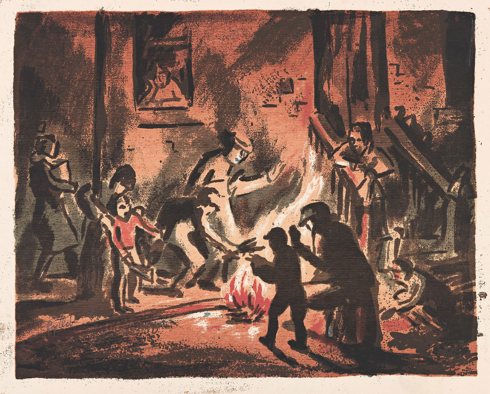 Leonard Pytlak, Keeping Warm, circa 1936. (1 of 1)