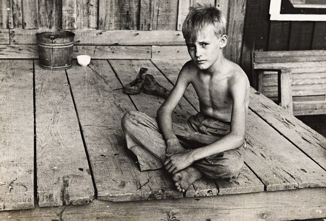 Arthur Rothstein, Son of a Sharecropper, Mississippi County, Arkansas * Sharecropper's child (1 of 2)