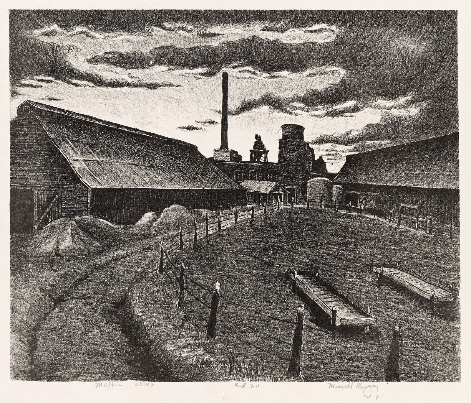 Merritt Mauzey, Molten Skies, circa 1943. (1 of 1)