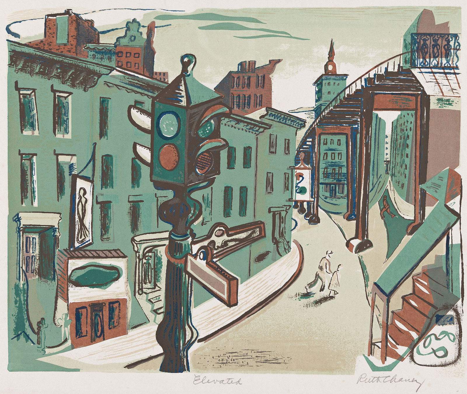 Ruth Chaney, Elevated, circa 1935. (1 of 1)