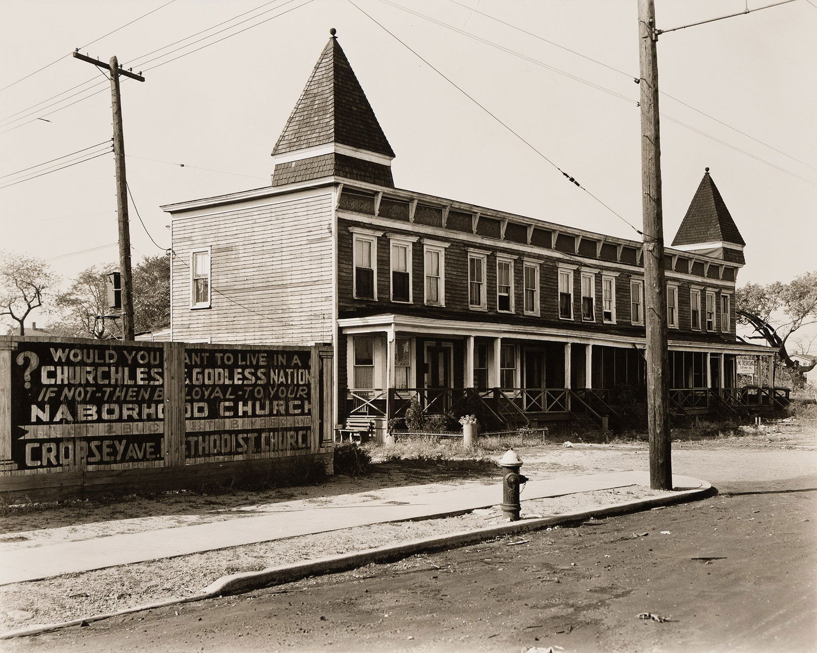 Berenice Abbott, Cropsey Avenue #2442, Brooklyn, NY, October 1936. (1 of 1)