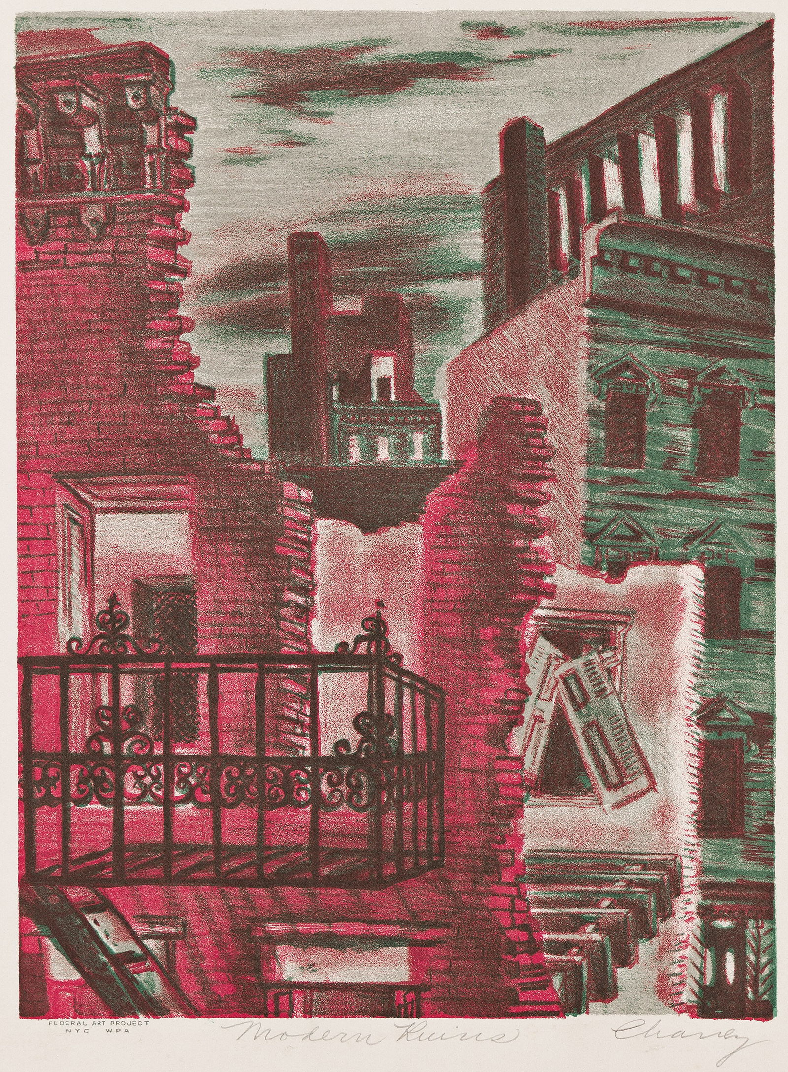Ruth Chaney, Modern Ruins, circa 1936-38. (1 of 1)