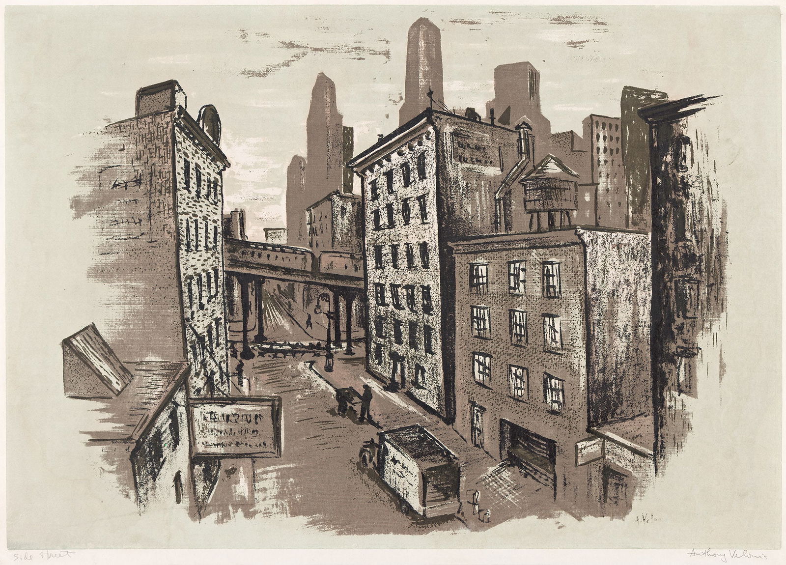 Anthony Velonis, Side Street, circa 1939. (1 of 1)