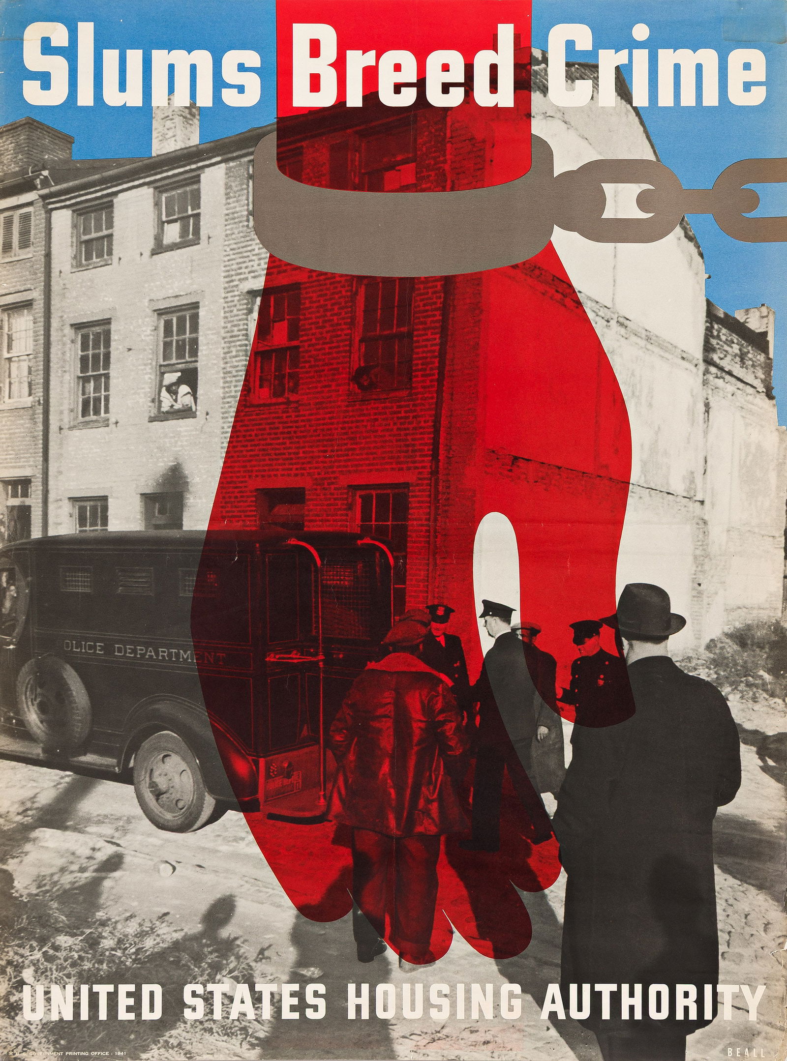 Lester Thomas Beall, Slums Breed Crime, 1941. (1 of 1)