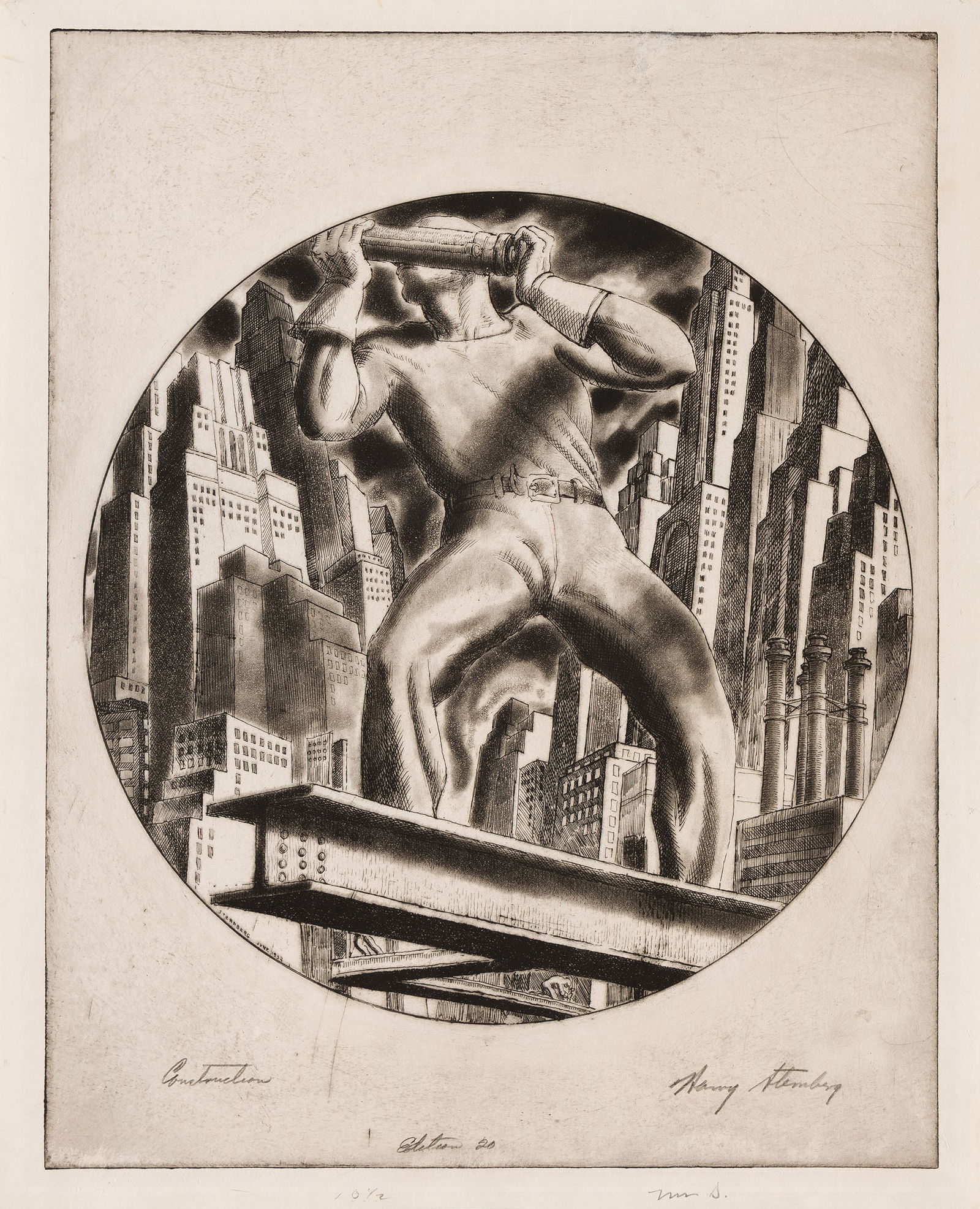 Harry Sternberg, Construction, 1932. (1 of 1)