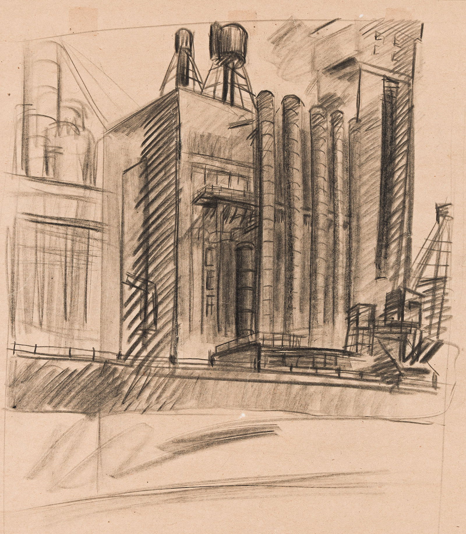 Seymour Fogel, Untitled, (Industry), circa 1930s. (1 of 1)