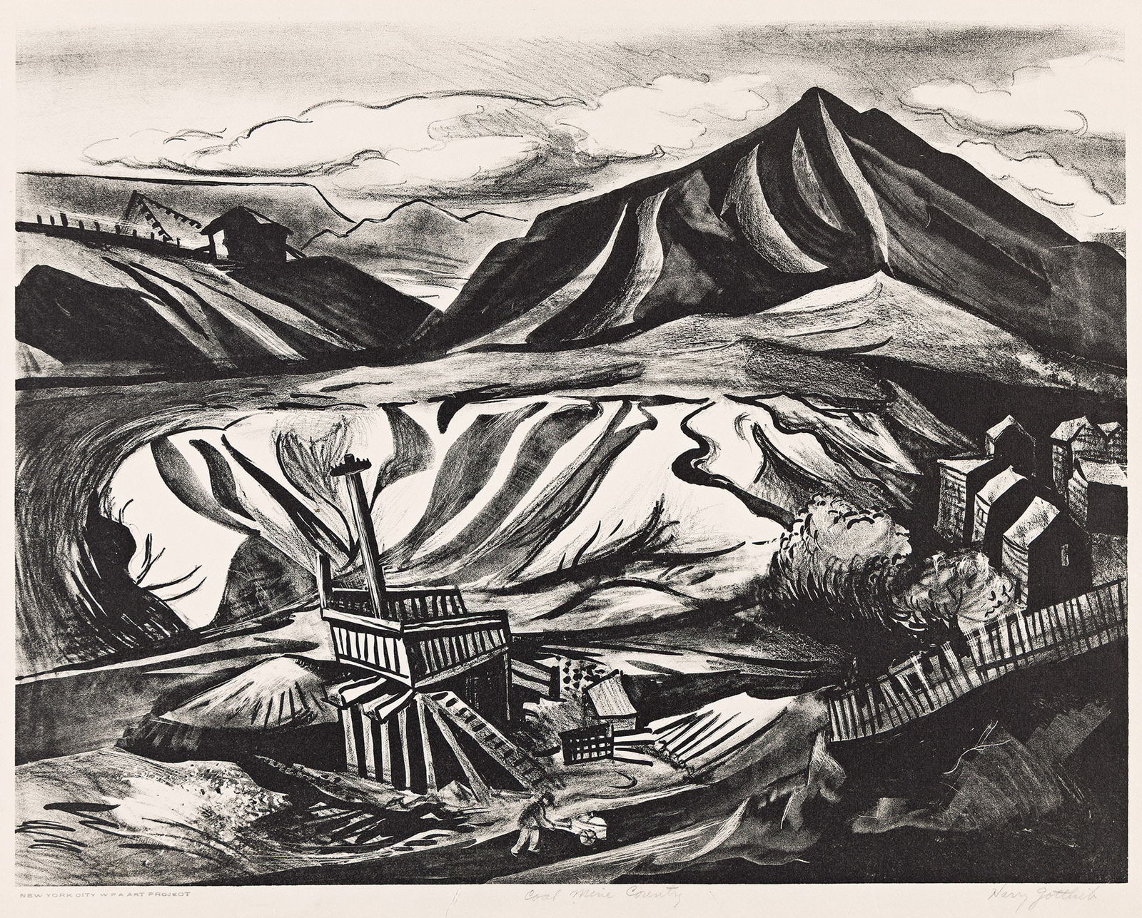 Harry Gottlieb, Coal Mine Country, circa 1935. (1 of 1)