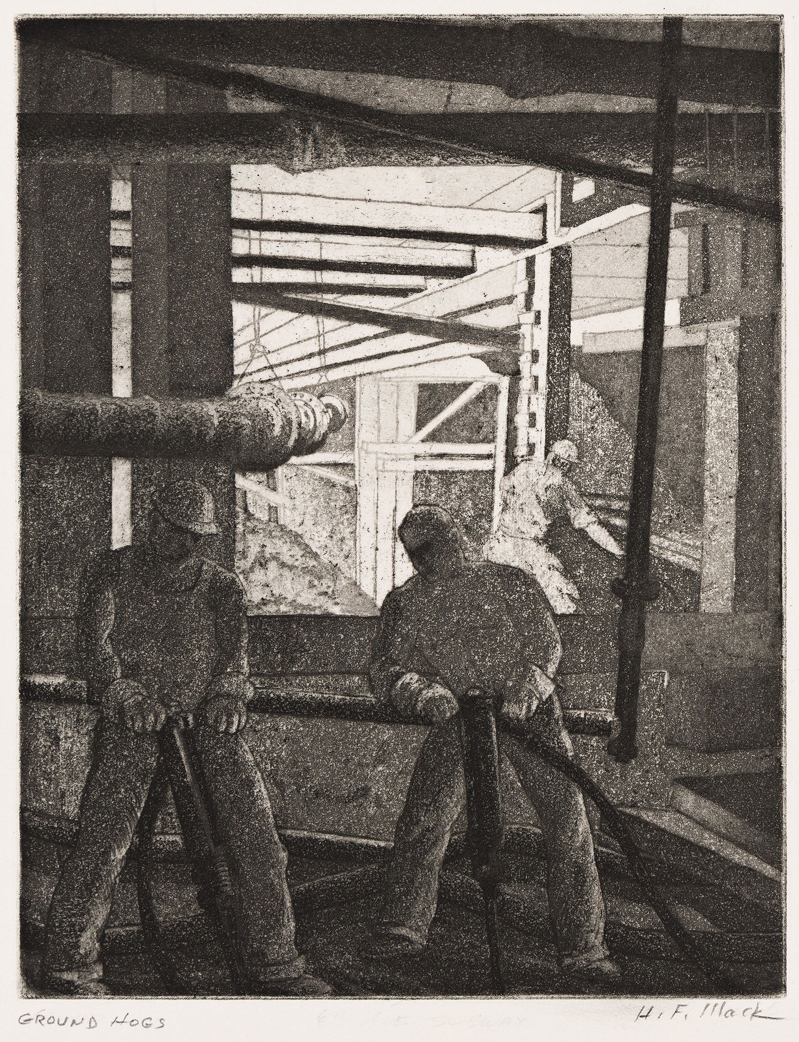 Harry Francis Mack, 6th Avenue Subway (Ground Hogs), circa 1935-39. (1 of 1)