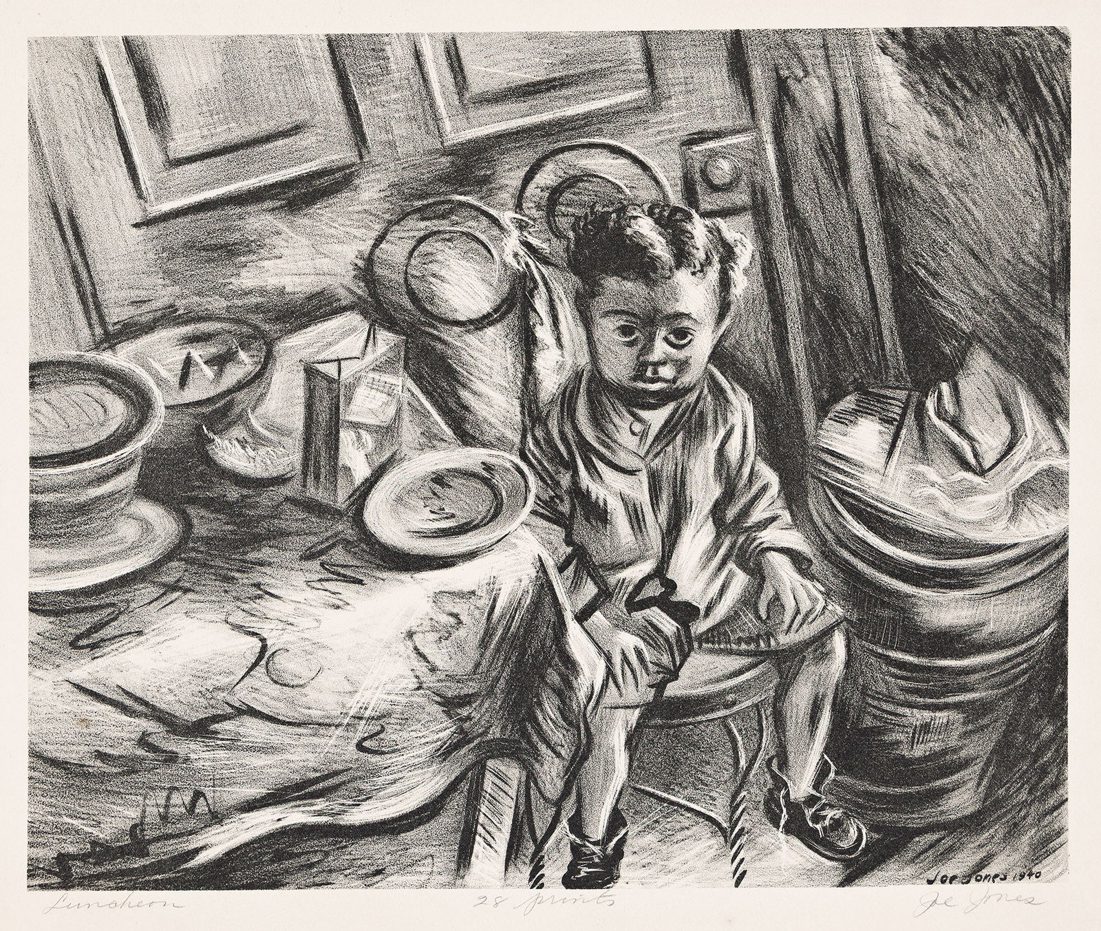 Joe Jones, Luncheon, 1940. (1 of 1)