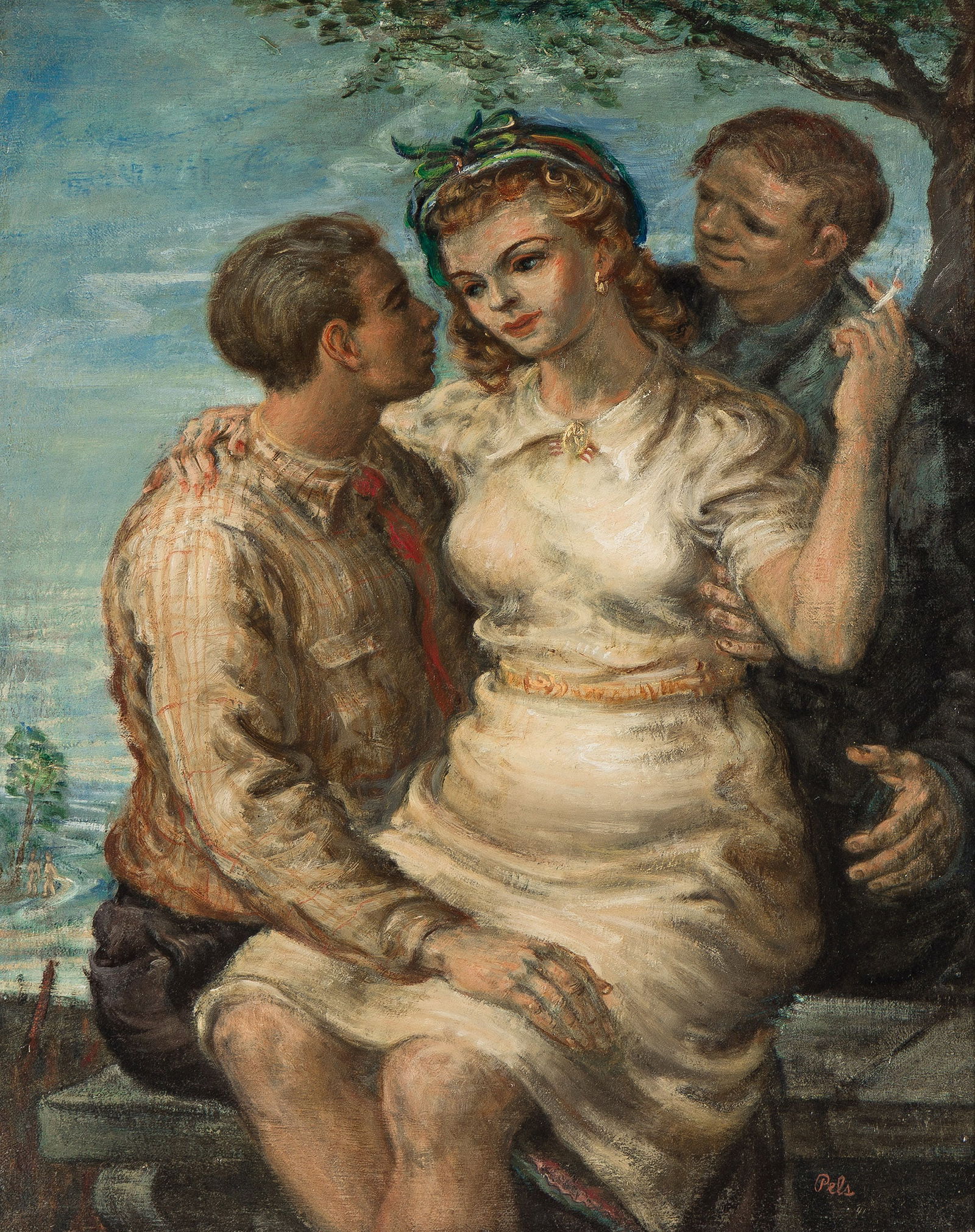 Albert Pels, The Flirt. (1 of 1)