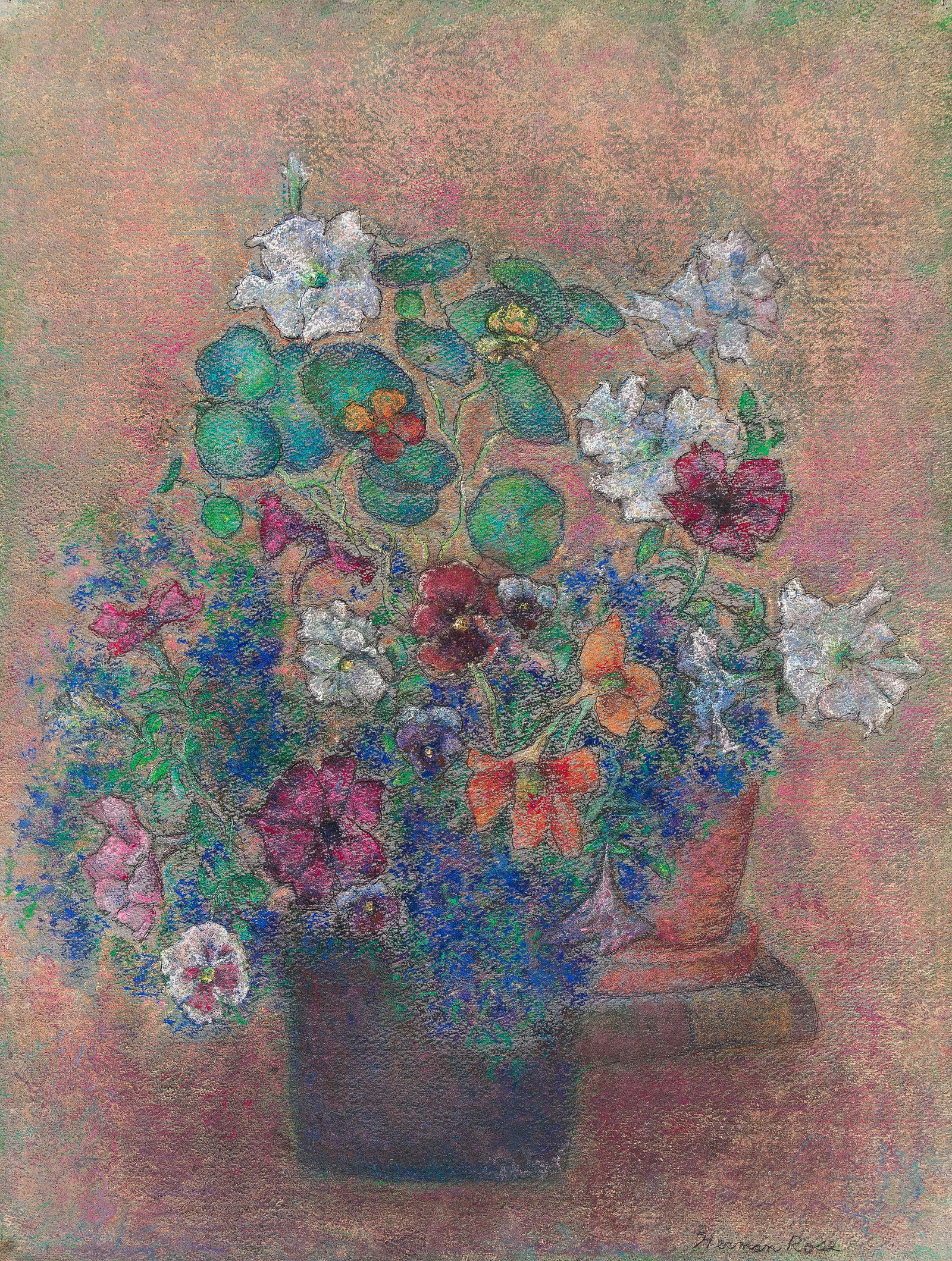 Herman Rose, Decorative Bouquet (Flowers), circa 1950. (1 of 1)