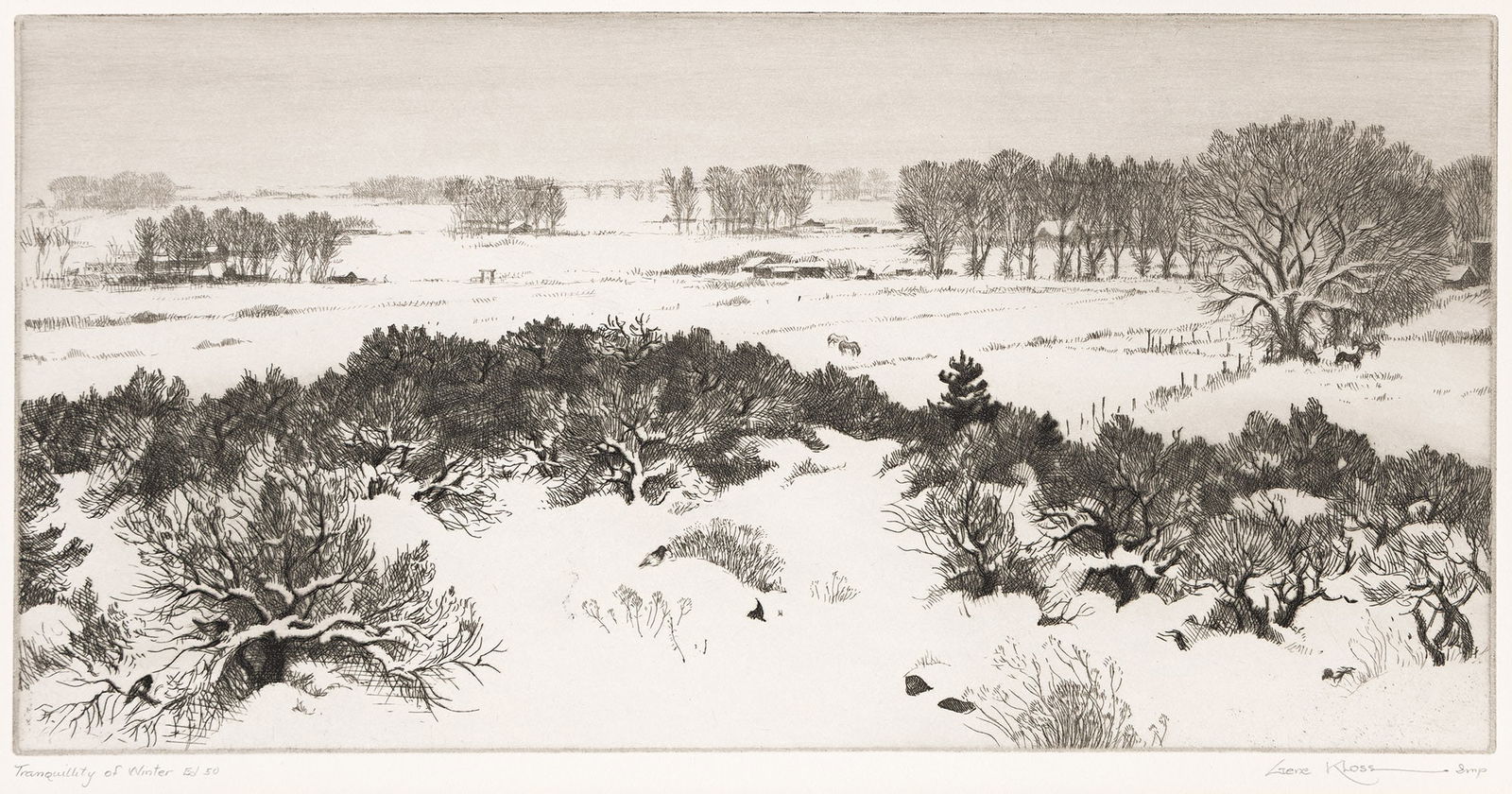 Gene Kloss, Tranquility of Winter, 1944. (1 of 1)