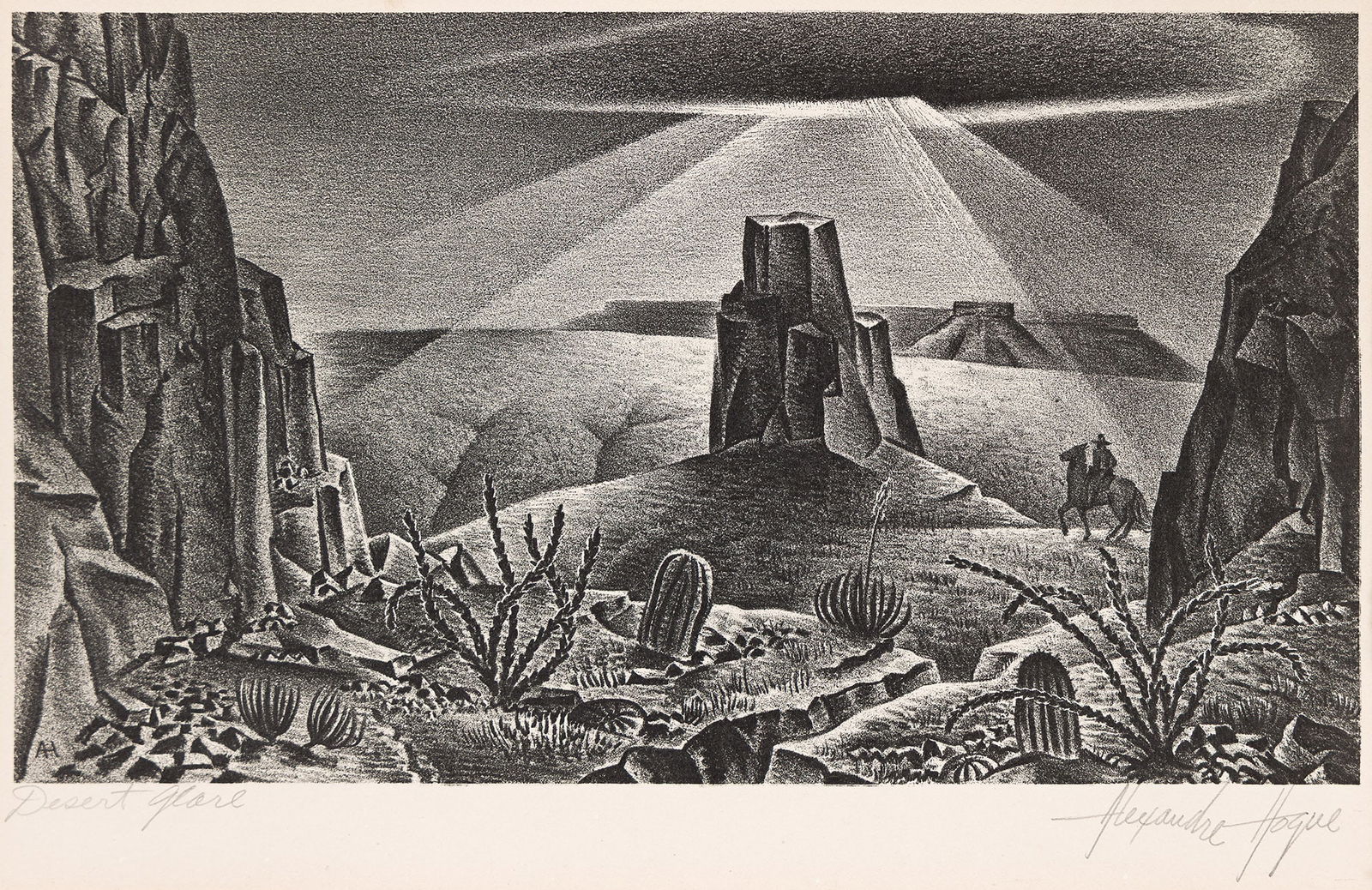 Alexandre Hogue, Desert Glare, 1945. (1 of 1)