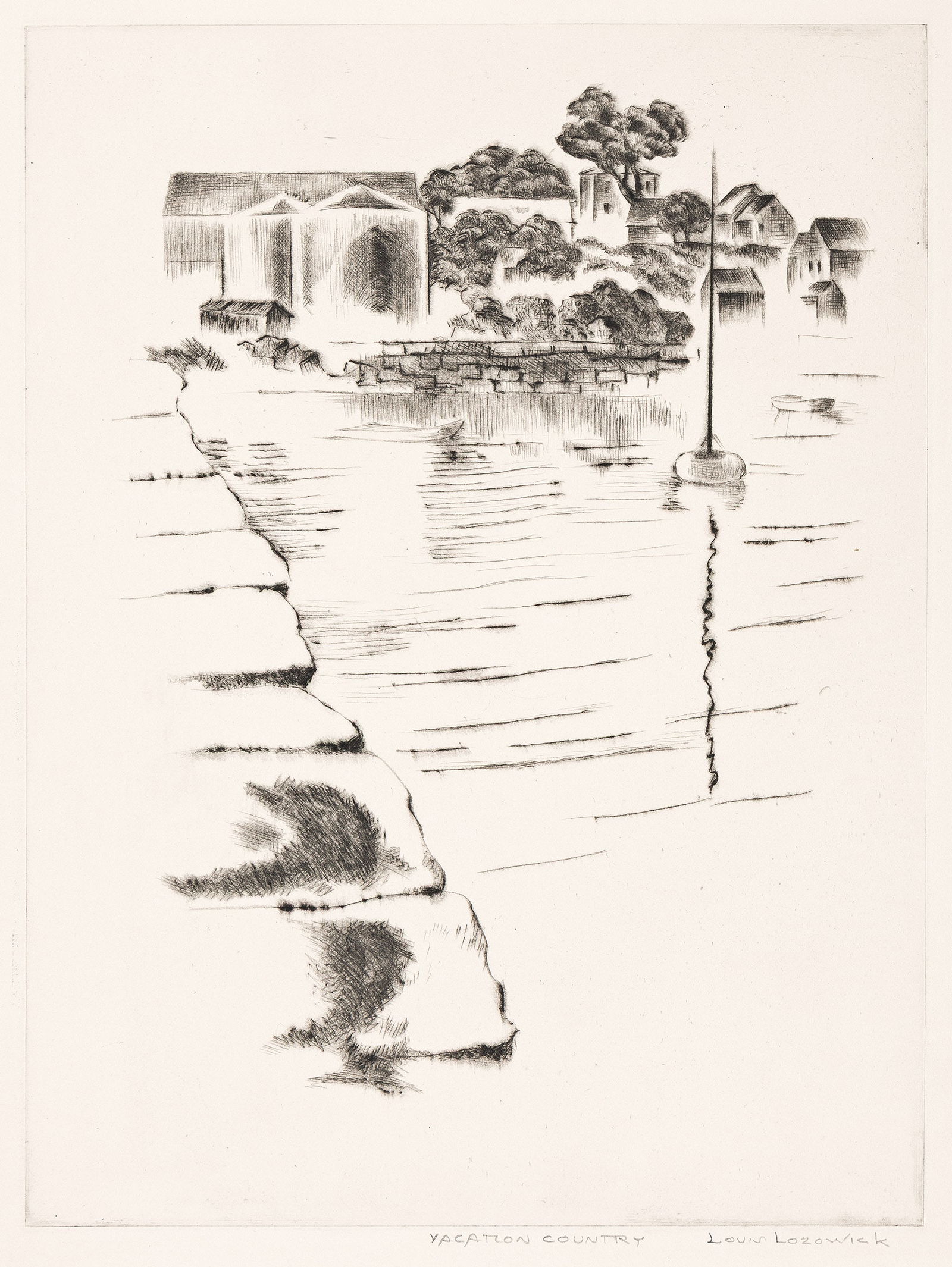 Louis Lozowick, Vacation Country, 1940. (1 of 1)