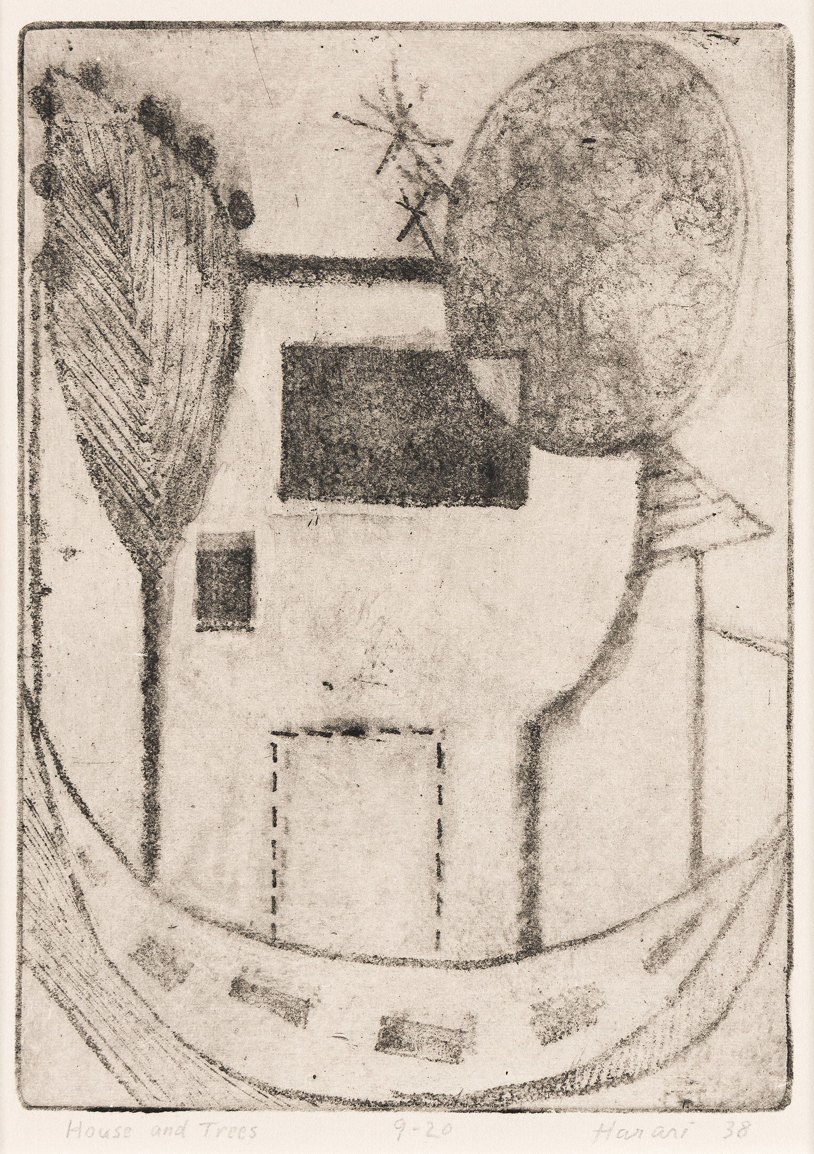 Hananiah Harari, House and Trees, 1938. (1 of 1)