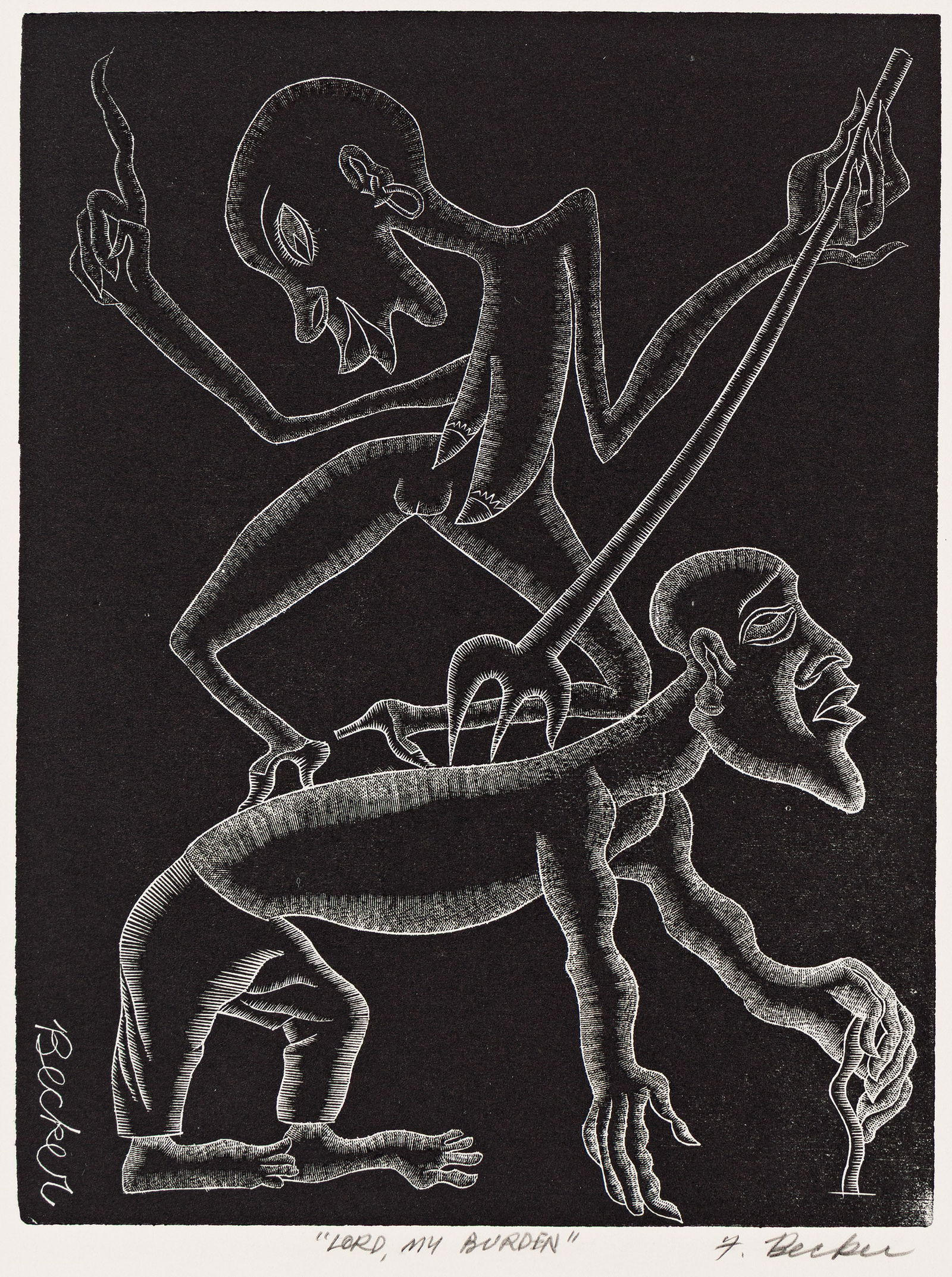 Fred Becker, Lord, My Burden, 1935-40. (1 of 1)