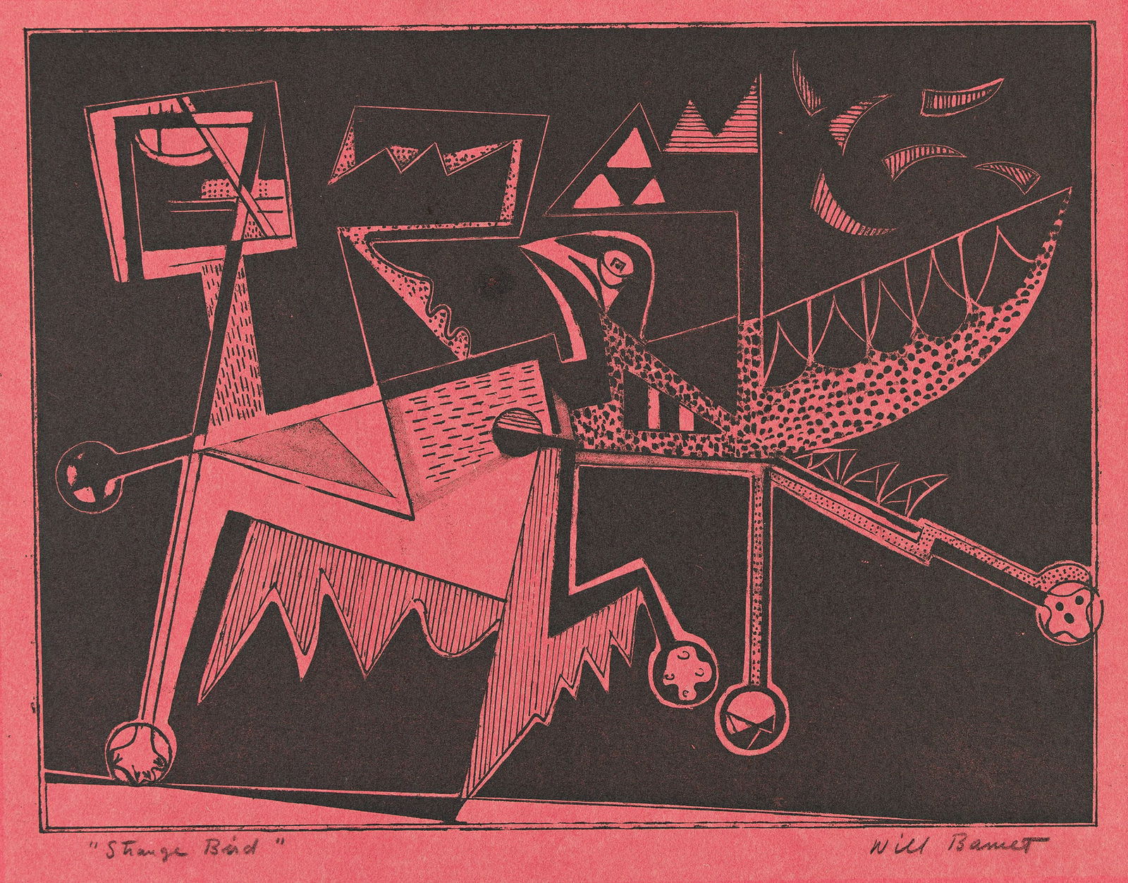 Will Barnet, Strange Bird, 1947. (1 of 1)