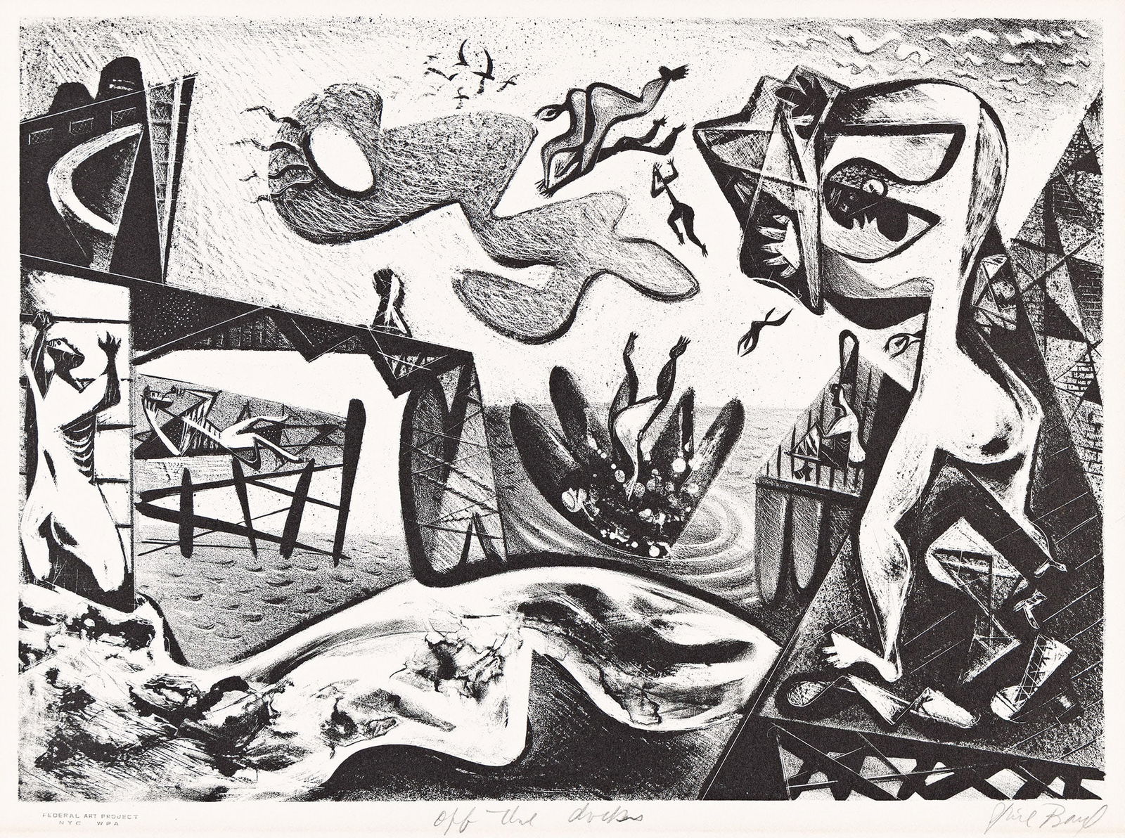 Philip Bard, Off the Docks, circa 1939. (1 of 1)