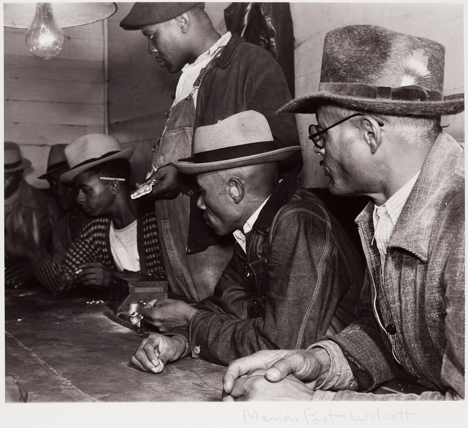 Marion Post Wolcott, Spending cotton picking money on Saturday nite, gambling near Clarksdale, (1 of 1)