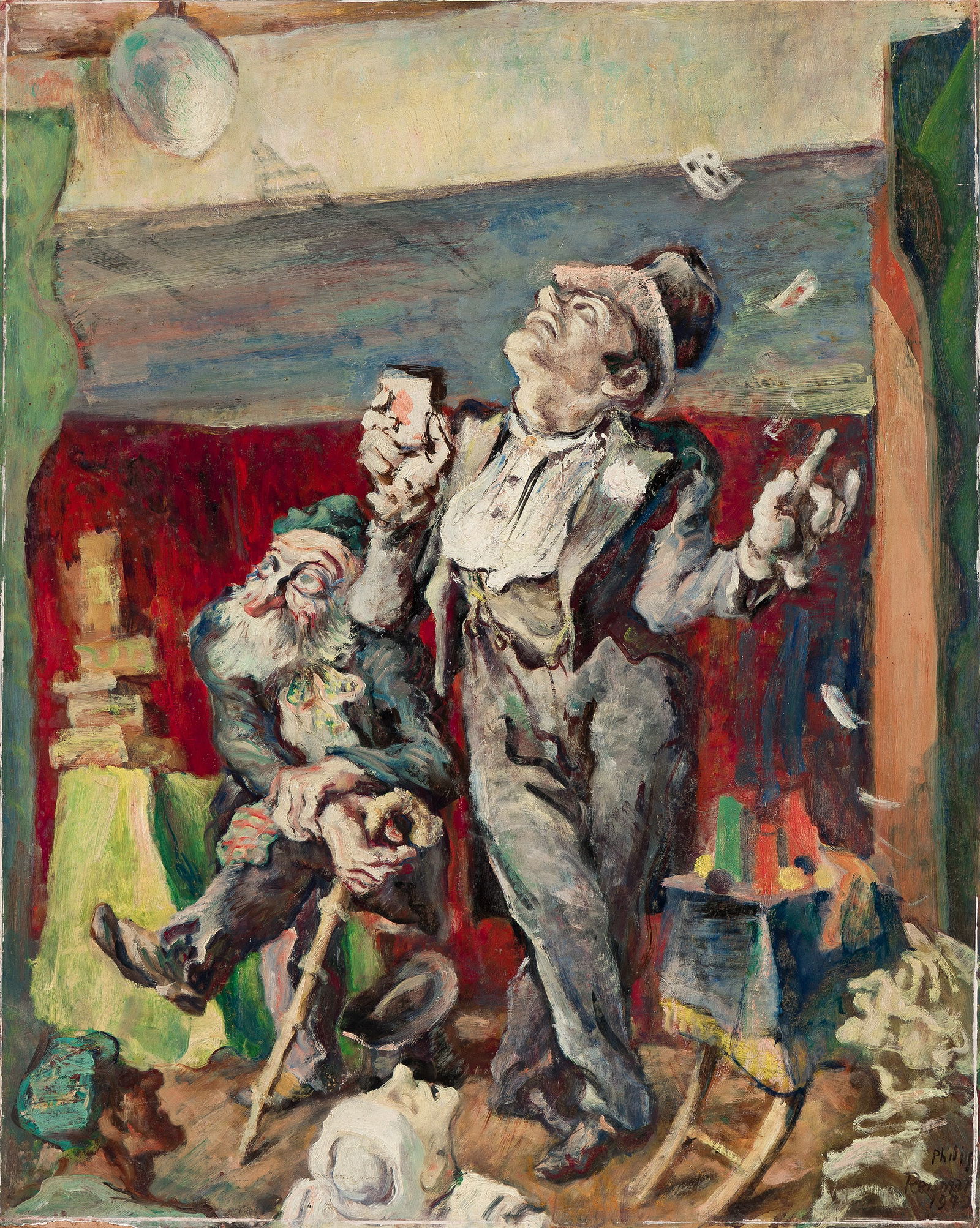 Philip Reisman, Juggler and Magician, 1942. (1 of 1)