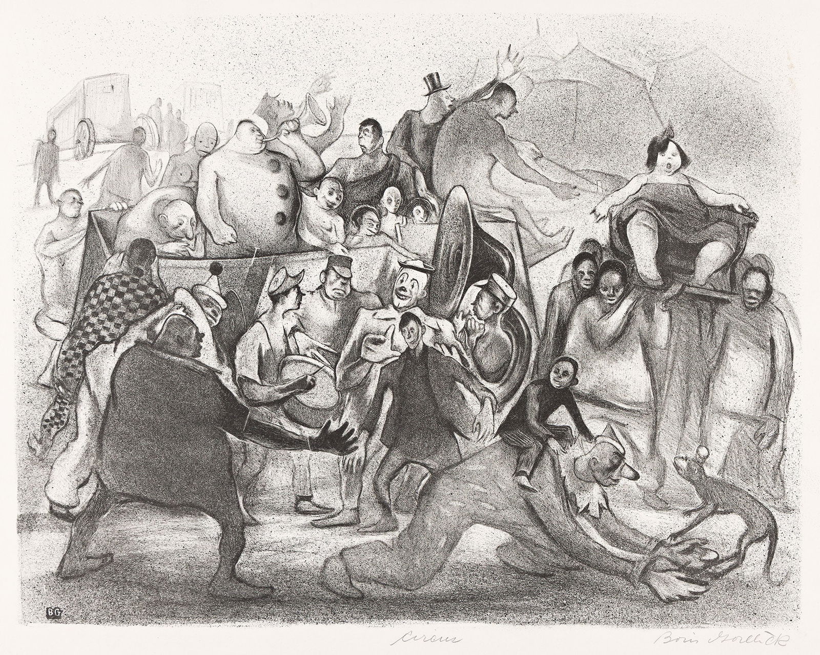 Boris Gorelick, Circus, circa 1936. (1 of 1)